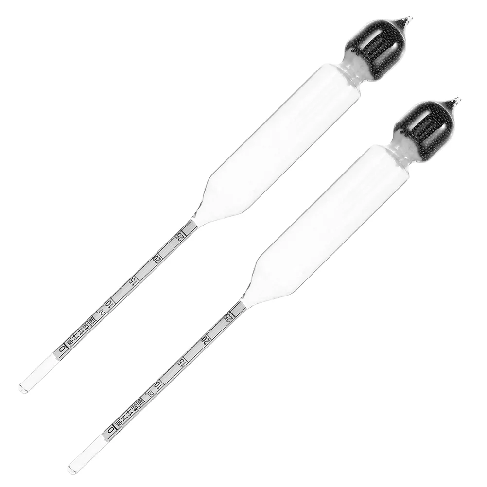 2 Pcs Milk Density Meter Lactate for Beginners Manual Hydrometer Tool Tester Kitchen Measure Glass Home