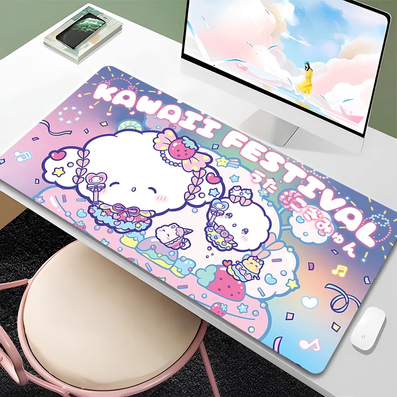 

Коврик для мыши 90x40 см Cogimyun, удлиненный игровой коврик для мыши, для ноутбука и ПК, настольный коврик для мыши, игровой коврик для клавиатуры, прочный резиновый коврик