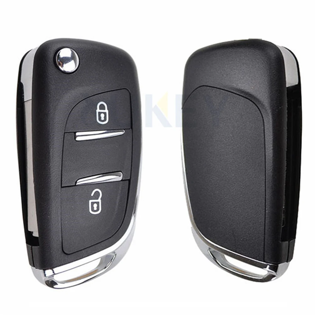 2 Button Car Reomte Control Key Shell Cover Fob Case Holder For Peugeot 207 307 308 3008 5008 807 Modification Car Replacement