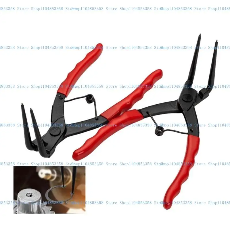 Rings Pliers Long Nose Circlip Motorcycle Removal Tool Clamps Fit for Confined Areas High Carbon Steel Construction - view 5