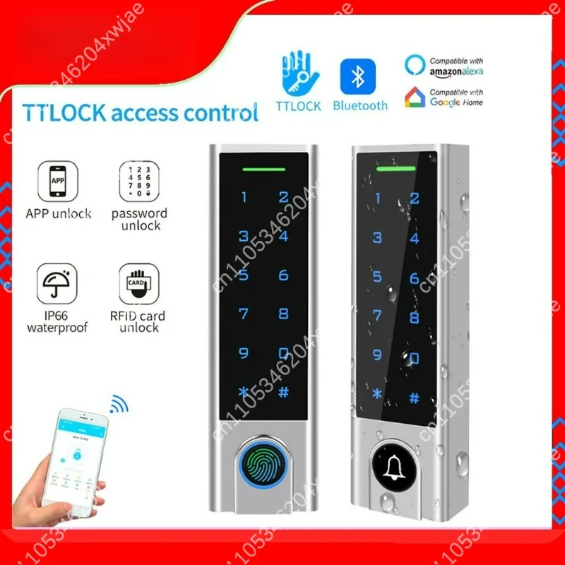 All in One Smart Access Control System, Fingerprint Password Door Opener with APP Remote Unlock
