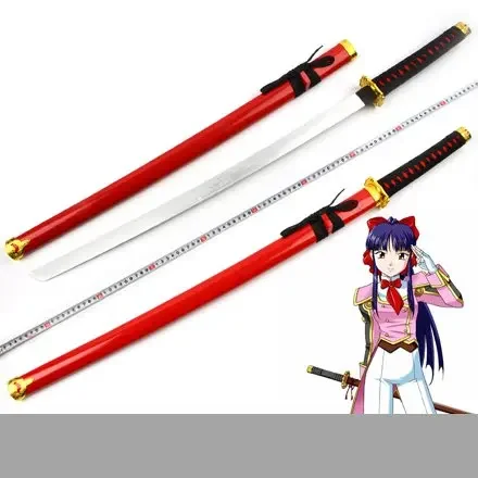 

Sakura Wars Shinguuji Sakura Cosplay Wooden Sword For Halloween and Christmas Cosplay Prop