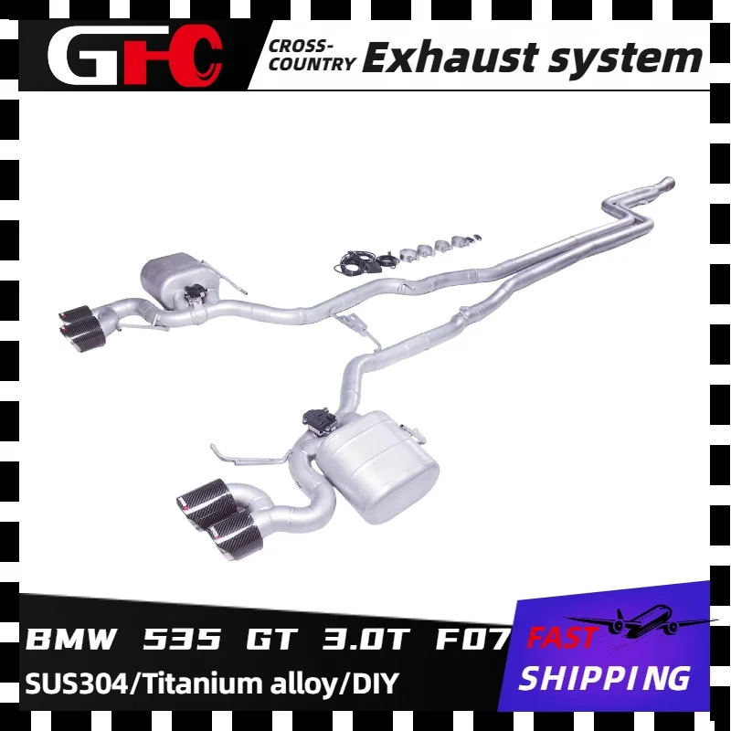 

GFC catback SUS304 high-performance exhaust system, electronic valve muffler, 4tip M5 diffuser For 2011-2014 BMW 535 GT 3.0T F07