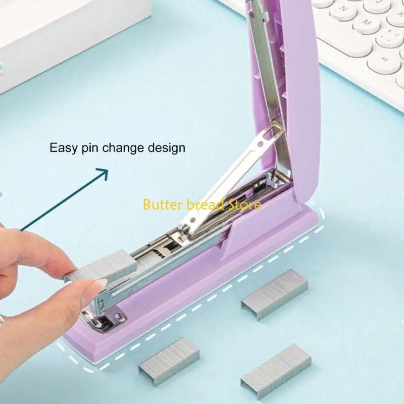 W89C Desk Stapler Labor-Saving Stapler 20 Sheets Capacity for File Paper Organization