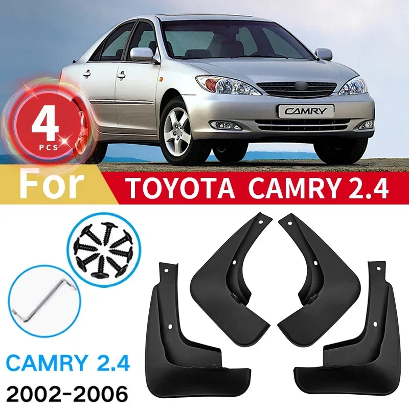 

Mudguards FOR TOYOTA Camry 2.4 Mud Flaps 2002-2006 Fender MudFlaps Splash Guards Set Parts Front Rear Automotive Car Accessories