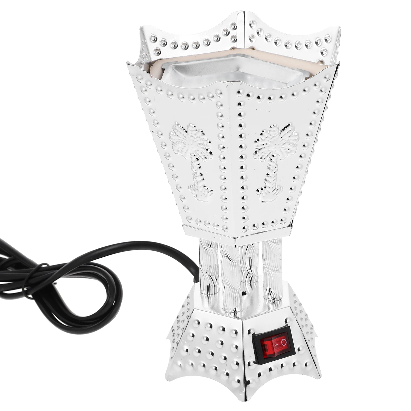 

Electric Incense Burner Aroma Censer Bakhoor Heater Retro Decorative Metal Stove For Home Bedroom Living