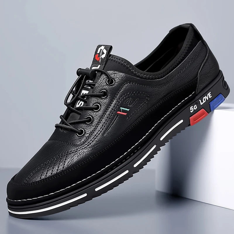 Men's Stylish Slip-On Loafers, Business Casual Shoes with Soft Sole, Non-slip & Breathable Driving Shoes-XH8788