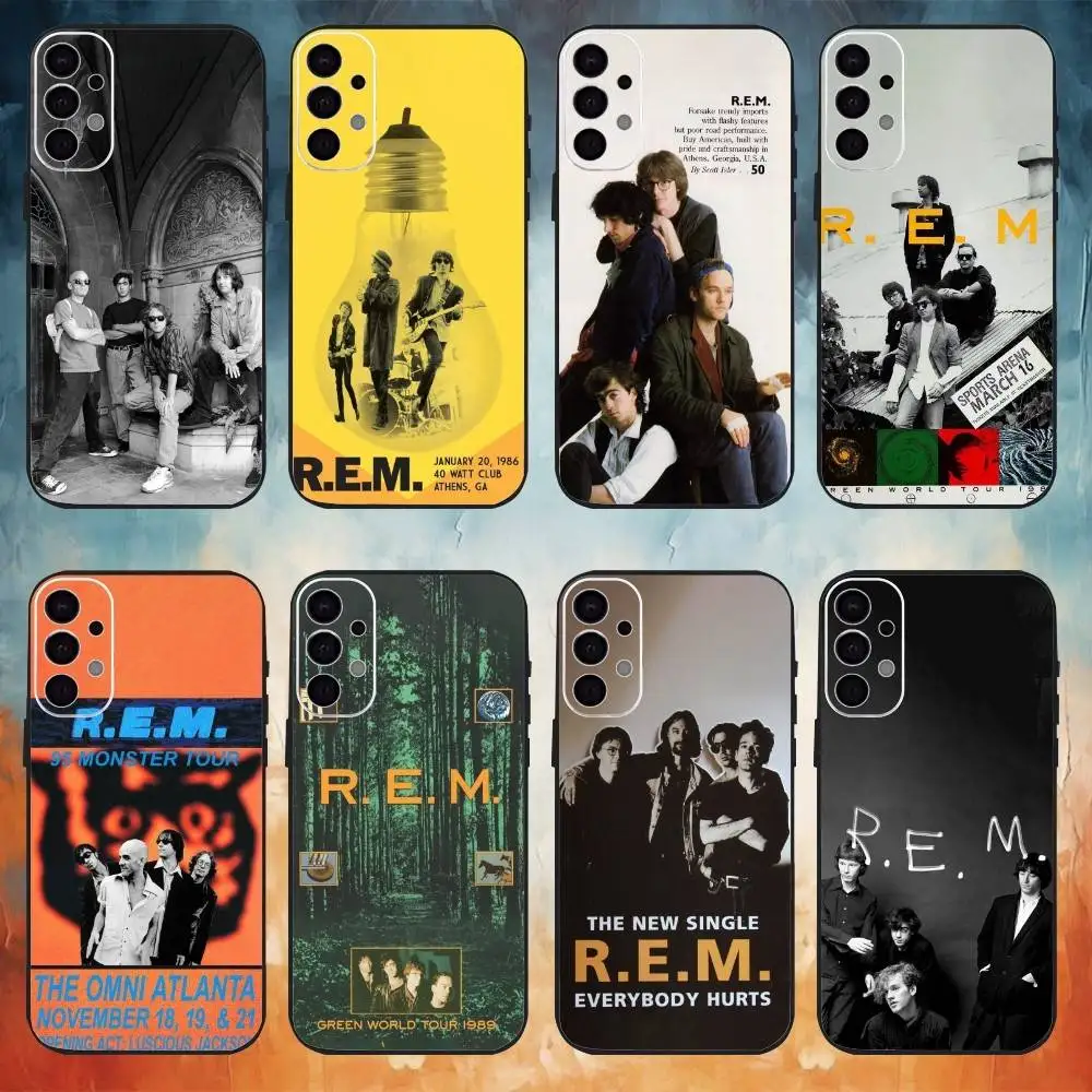 

R.E.M band Phone Case For Samsung S25,S24,S21,S22,S23,S30,Ultra,S20,Plus,Fe,Lite,5G Black Cover