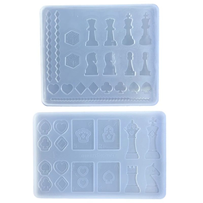 

Chess and Card Mold Silicone Casting Molds DIY Decoration Crafts Making Moulds