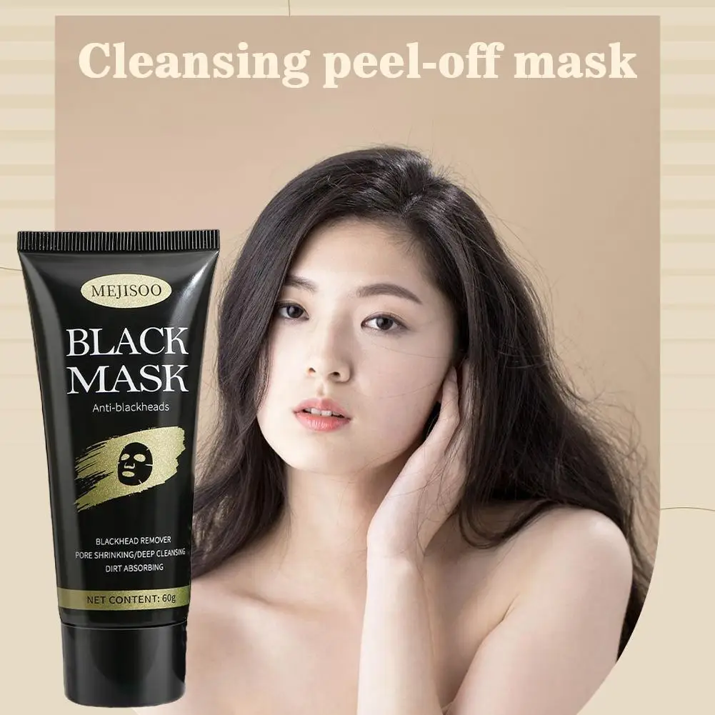 Masker Penghilang Komedo – Masker Wajah Peel-Off Arang Untuk Semua Jenis Kulit |   Pembersihan Mendalam Untuk Pori-pori, Jerawat, Dan Komedo Un S3M7