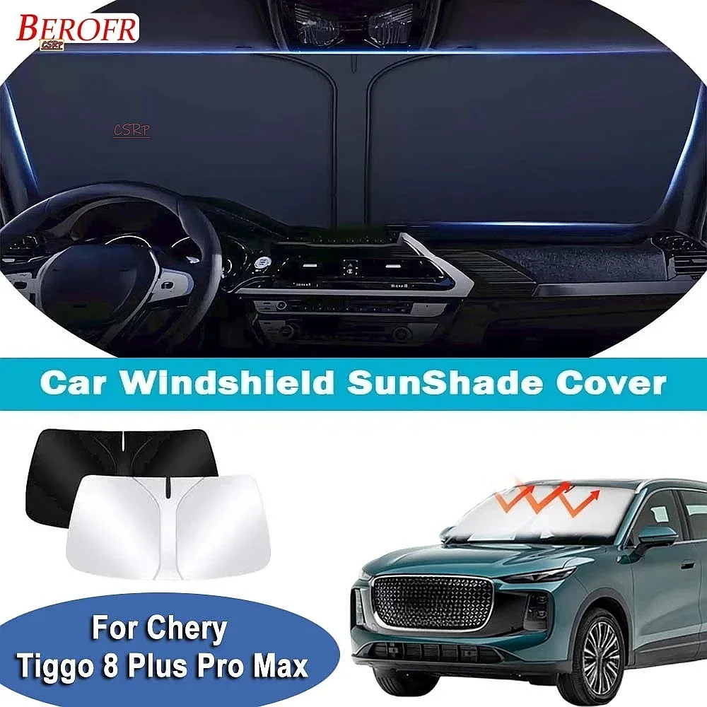For Chery Tiggo 8 Plus Pro Max 2020-2024 Car Windshield Sunshade Cover Front Window Sun Shade Heat Insulation Auto Accessories