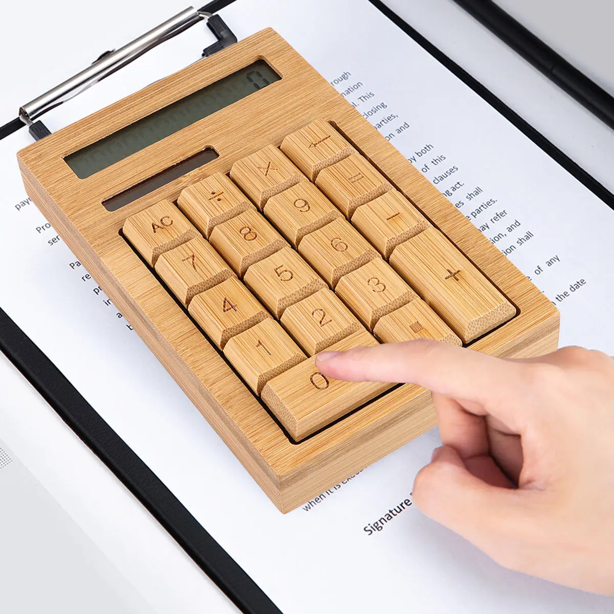 Desktop Calculator for Secondary School Basic Office Calculators Caculator Wood