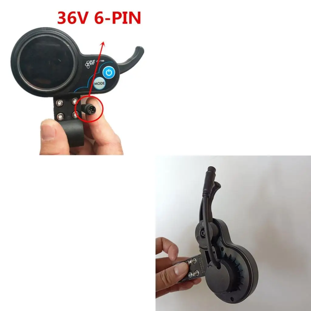 6-pin Instrument Acceleration Electric Scooter Controller Lcd Throttle