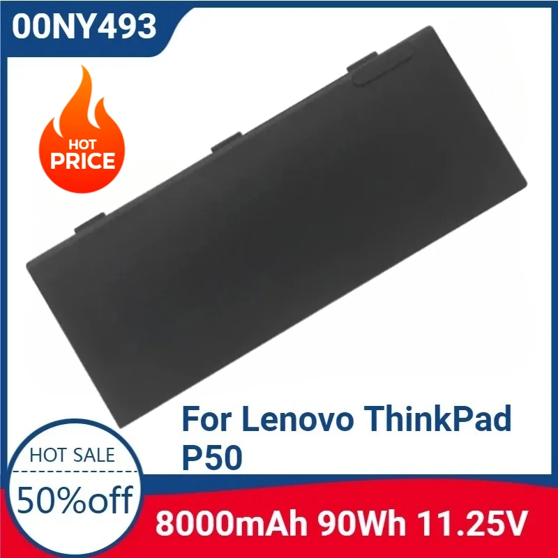 

For 00NY493 11.25V New Replaceable Battery for Lenovo ThinkPad P50 P51 P52 Series 00NY492 SB10H45077 SB10H45078 00NY490 00NY491