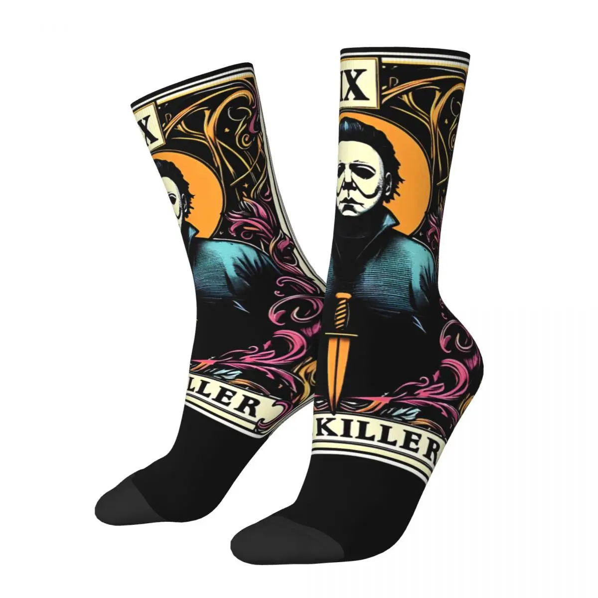 Unisex Michael Myers Horror Movies Accessories Socks Halloween Kills Slasher Movies Cozy Socks Fashion For Party Wear