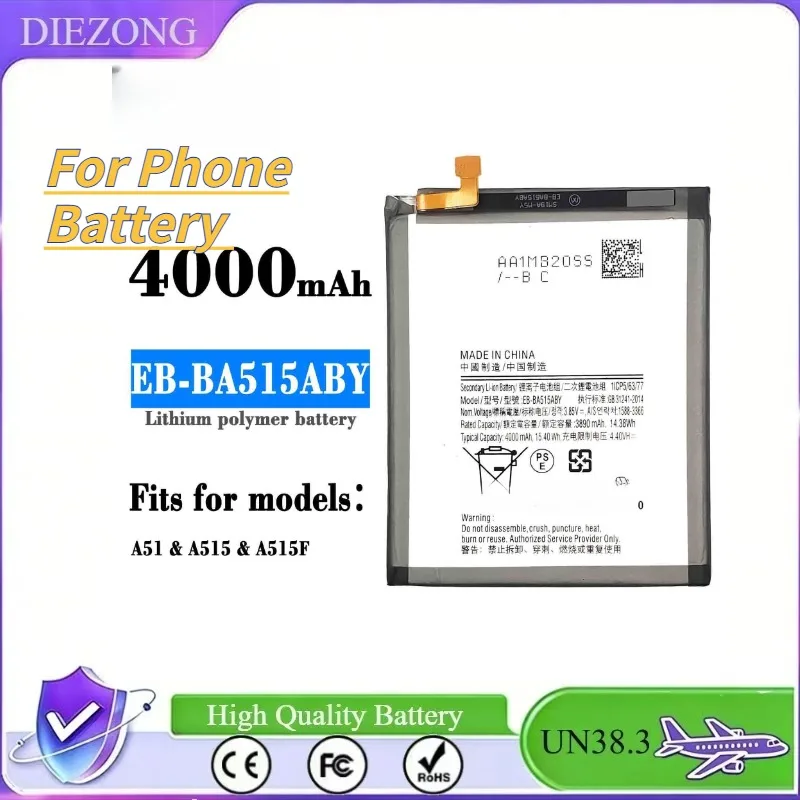 

In Stock Built-in Charging Board with Phone Battery EB-BA515ABY Compatible with Samsung A51/A515/A515F