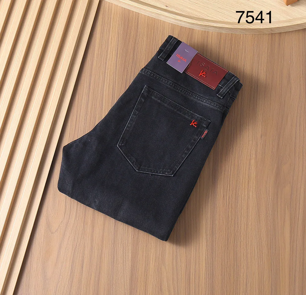 

BILLIONAIRE BLSK CPRT Jeans Thick Cotton Men 2025 Autumn Winter new Embroidery comfort zipper casual straight size 30-40 Pants