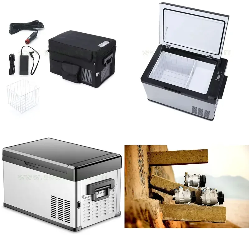Manufacture 30L Portable Car Fridge Mini Car Fridge 12v Refrigerator Dc12v/24v 40W Mini Car Refrigerator Plastic White R134a