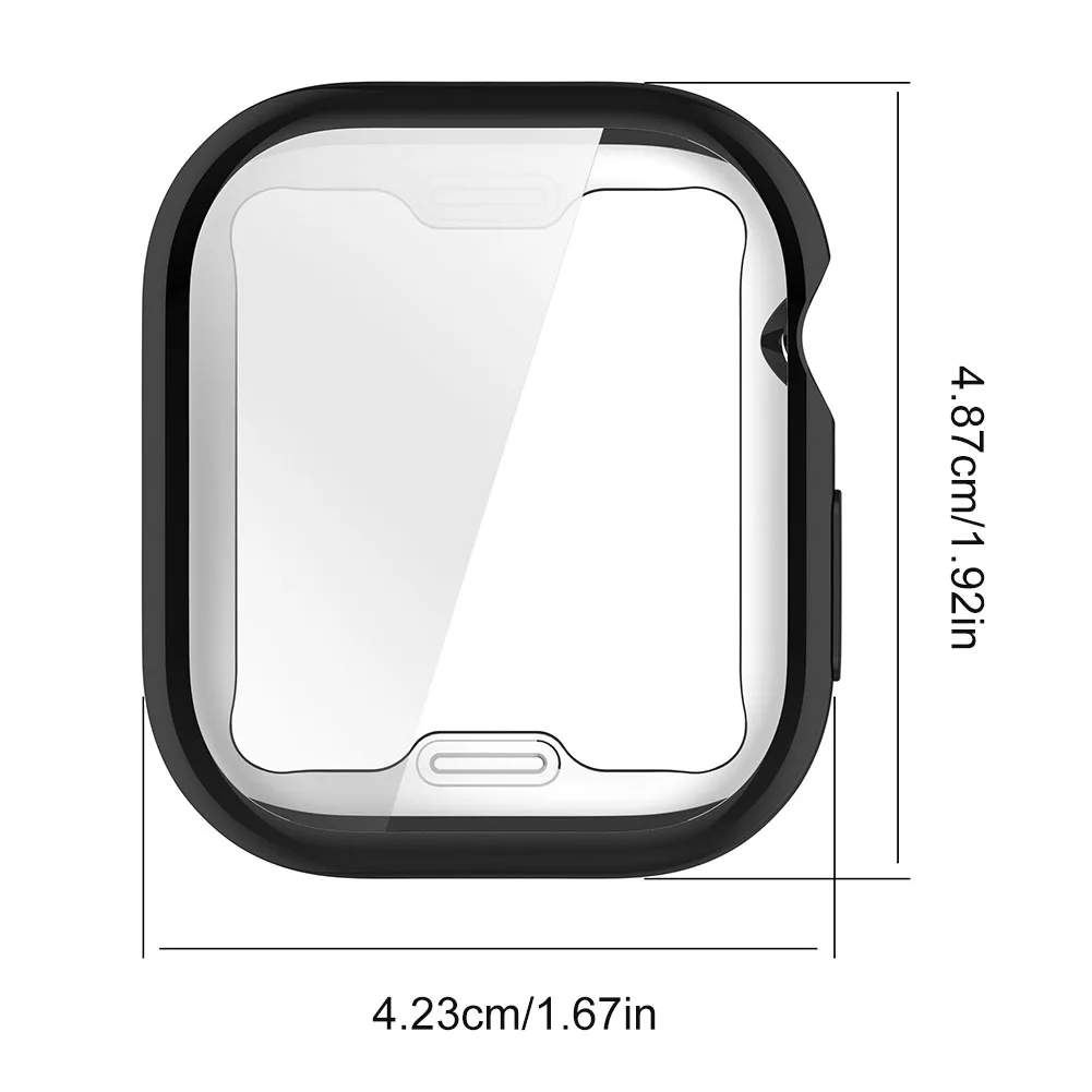 TPU-hoes Zachte rondom dekking Screenprotector Anti-val horlogebumper Screenprotector voor Apple Watch Series 10 42 mm / 46 mm