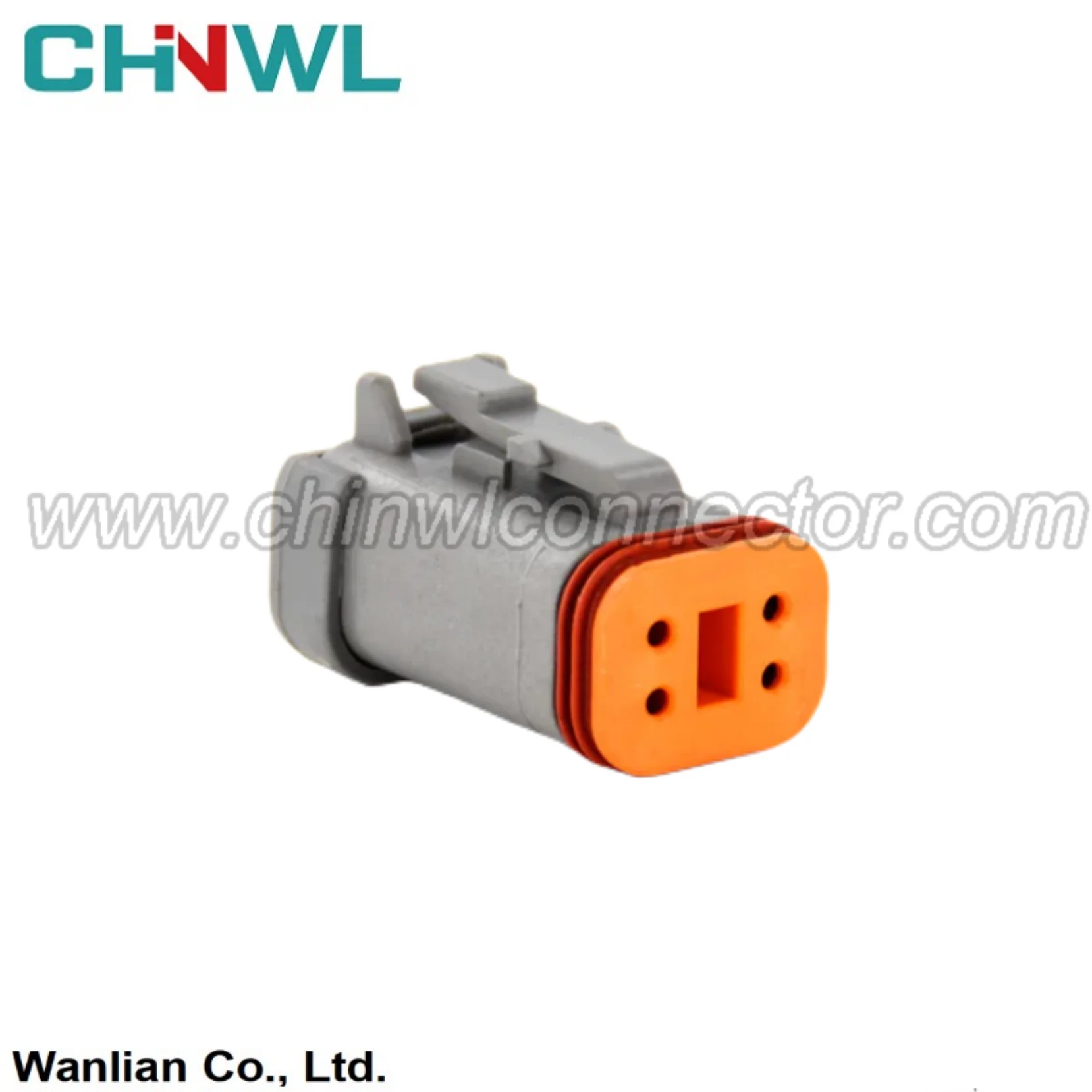 

50sets DEUTSCH 4P butt connector DT06-4S-C017 with flat back cover waterproof connector with terminal DT04-4P-C017