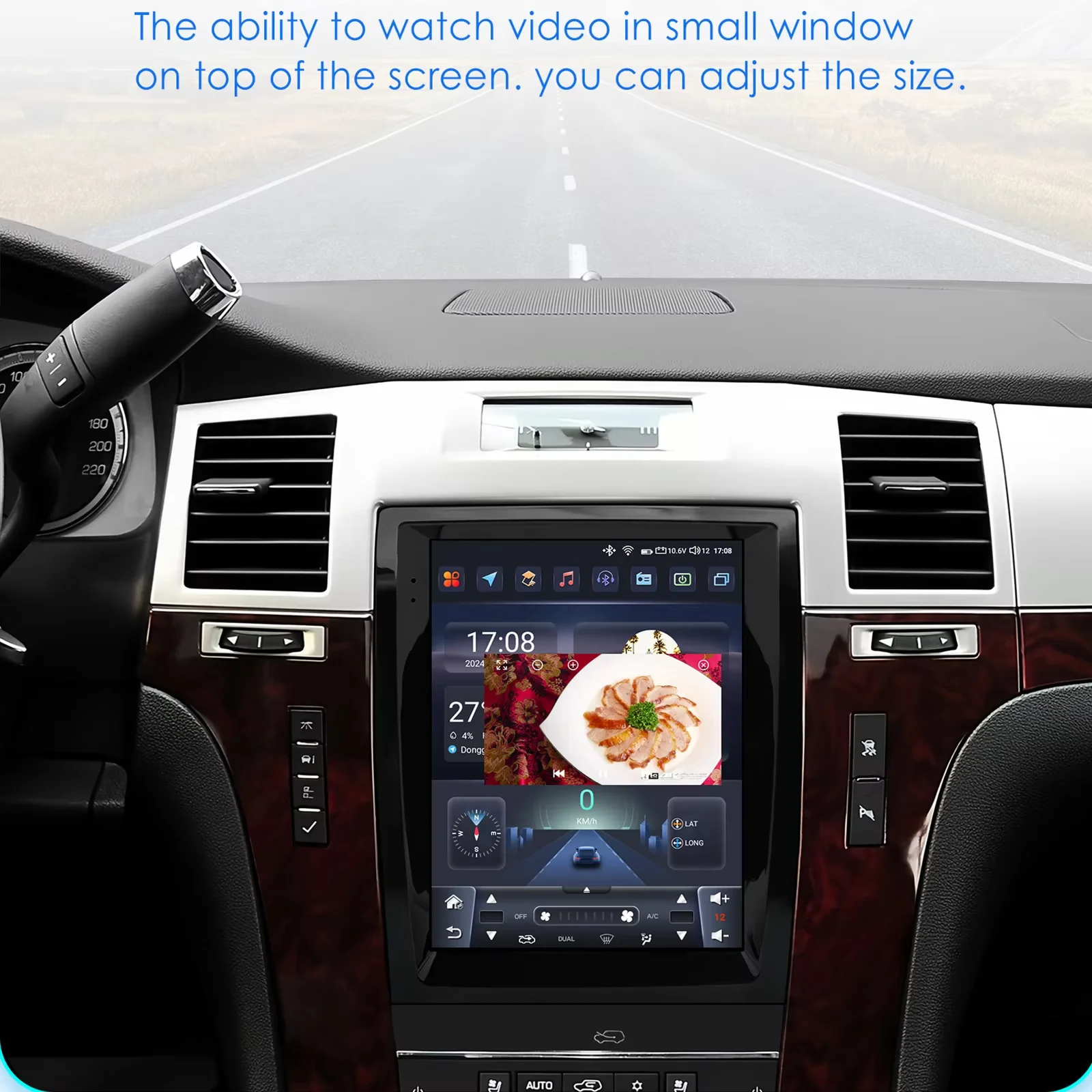 Hizpo Carplay 4G أنظمة AI أندرويد 14 راديو السيارة لكاديلاك إسكاليد /SLS 2007 - 2014 مشغل فيديو الوسائط المتعددة نظام تحديد المواقع Autoradio