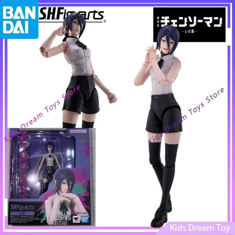 Figuras de Anime Chainsaw Man de Bandai en Stock, Originales de Tamashii Limited S.H.Figuarts -REZE- Figuras de Acción Coleccionables