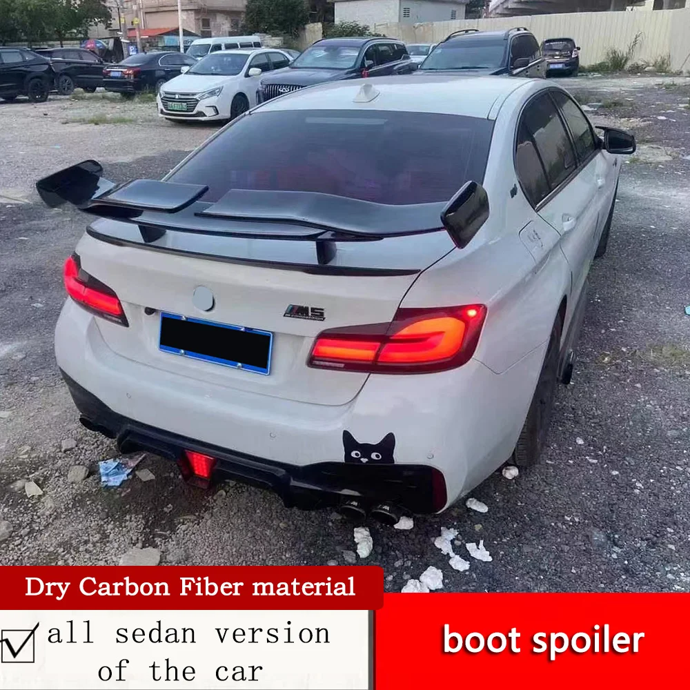 

For all sedan version of the car BMW modified Darwin style large tail wing carbon fiber twill forging pattern high boot spoiler