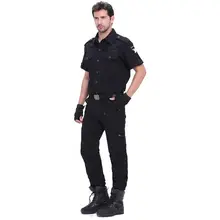 Men's Tactical Cargo Pants Khaki Army Style #4