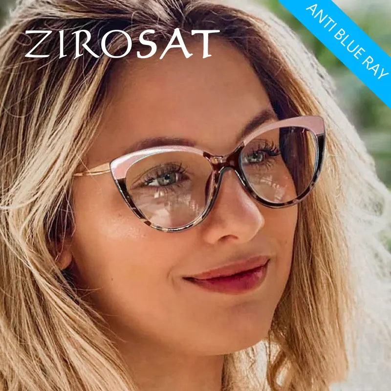 ZIROSAT 5018 New Non-magnetic tr90 Myopia Glasses Retro Square Optical Prescription Eyeglasses Frame For Men Or Women