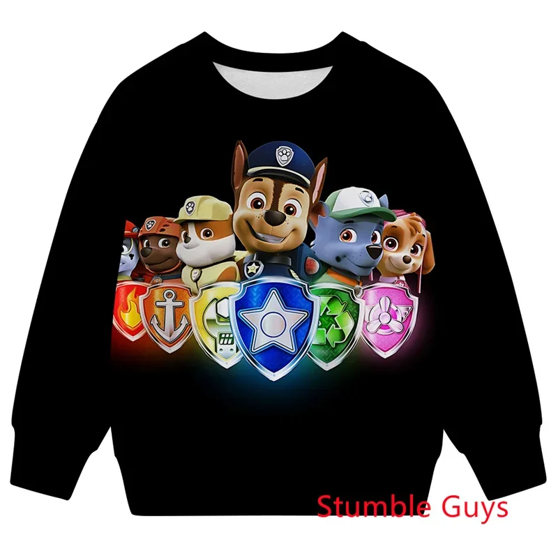 أطفال باو باترول ربيع الخريف أنيمي هوديي البلوز الكرتون بنين بنات خفيفة الوزن مريحة ملابس كاجوال #2