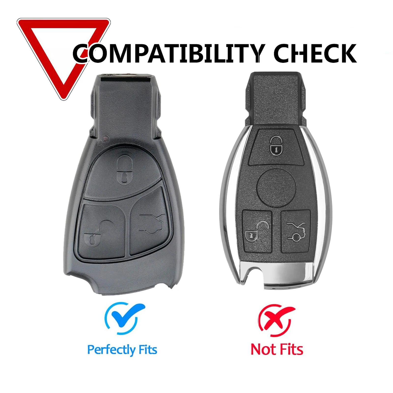 3 Button ABS Plastic Car Remote Key Chain Case Cover Shell Holder Protector For Mercedes Benz Class B C E S ML CL SL CLS CLK SLK