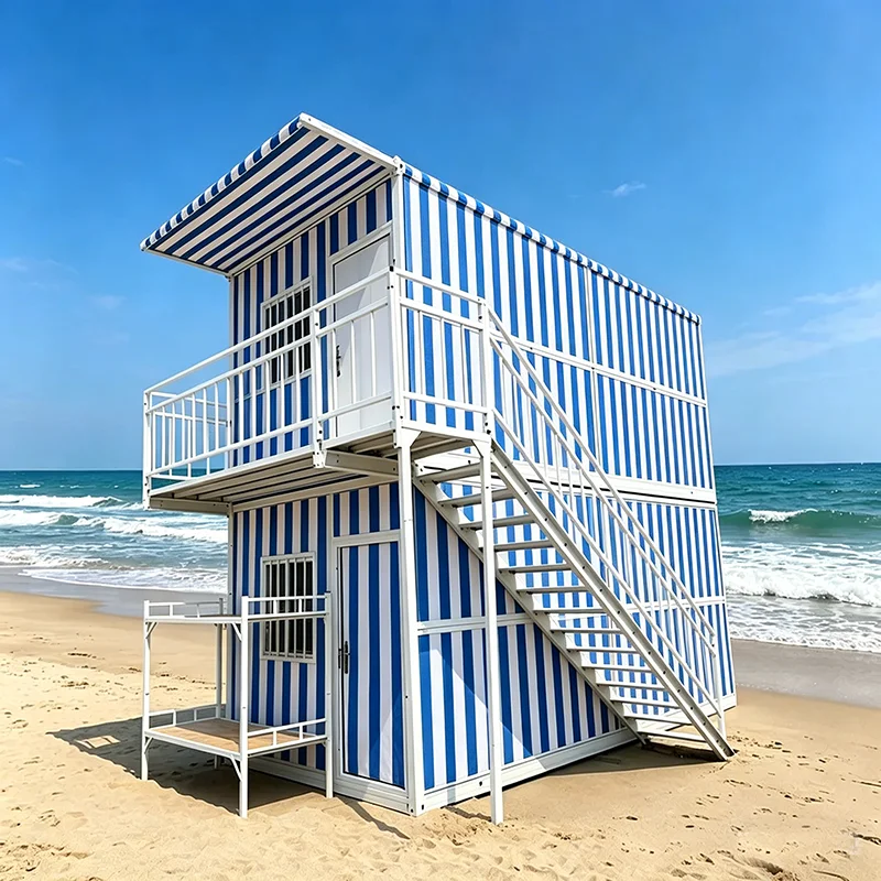 Customized Expandable Folding House Energy Efficient Lighting System Mobile Holiday Resort Hotel Temporary Accommodation Unit