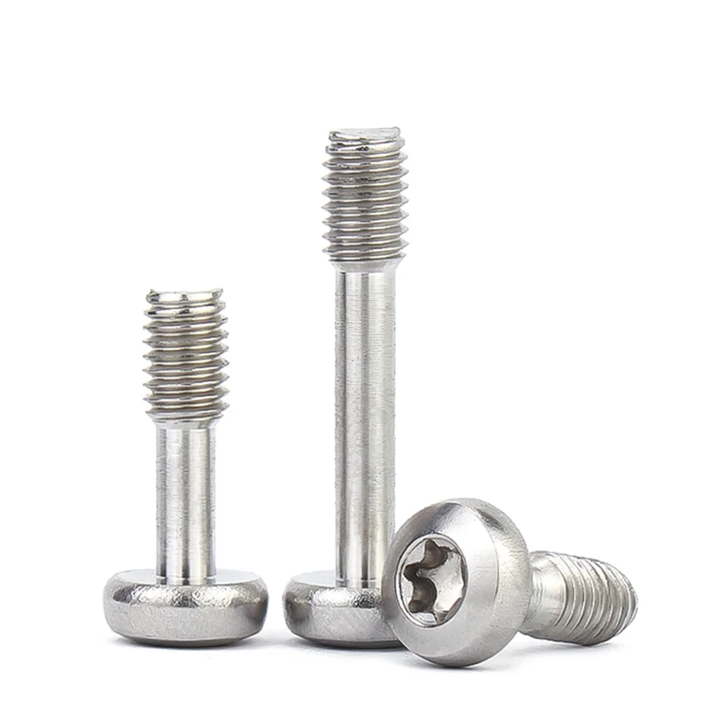 Viti allentate Torx a testa tonda/panella in acciaio inossidabile Hongtu 304 - M3/M4/M5/M6/M8, lunghezza 8 mm~60 mm, asta sottile semi-dente anticaduta