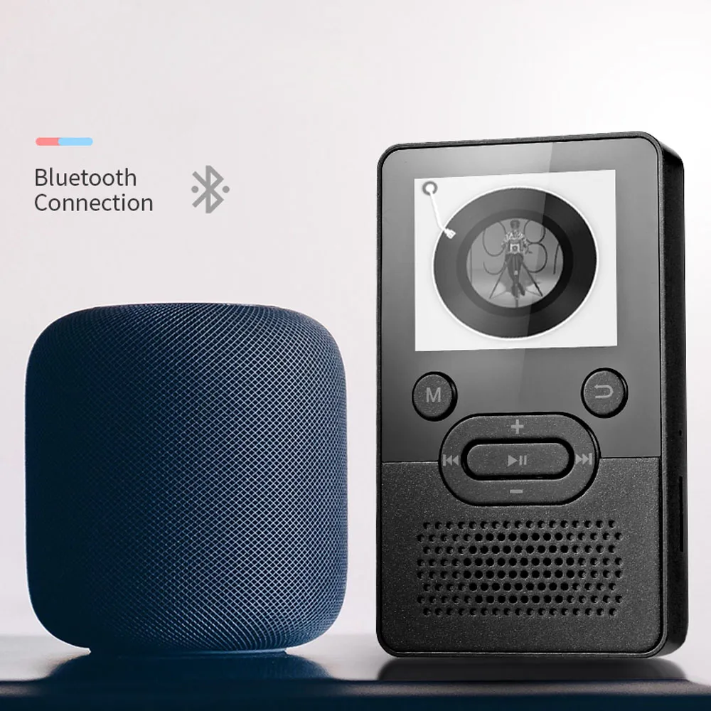 مشغل موسيقى صغير T9 مقاس 1.8 بوصة 4 جيجا بايت/8 جيجا بايت صغير MP3 MP4 HIFI يدعم TXT الكتاب الإلكتروني ساعة توقيت مسجل FM