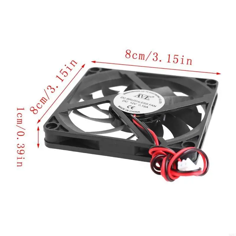 

M2EC CPU Fan 8010 80mm for DC Brushless 12V 2600rpm Silent Mini Micro Quiet Computer