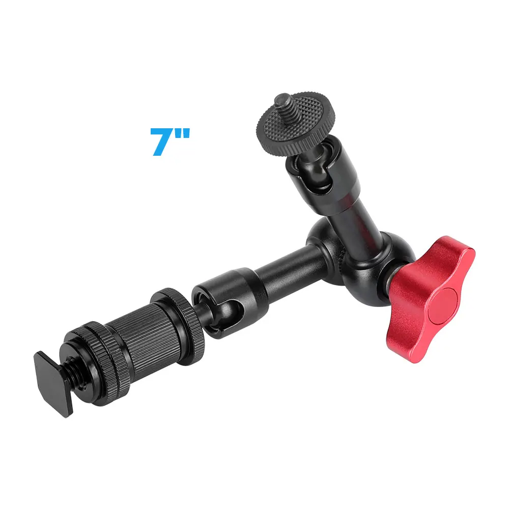 7inch Adjustable Articulating Friction Magic Arm Large Super Clamp For Camera Cage Rig LED Video Light Monitor Tripod Gimbal