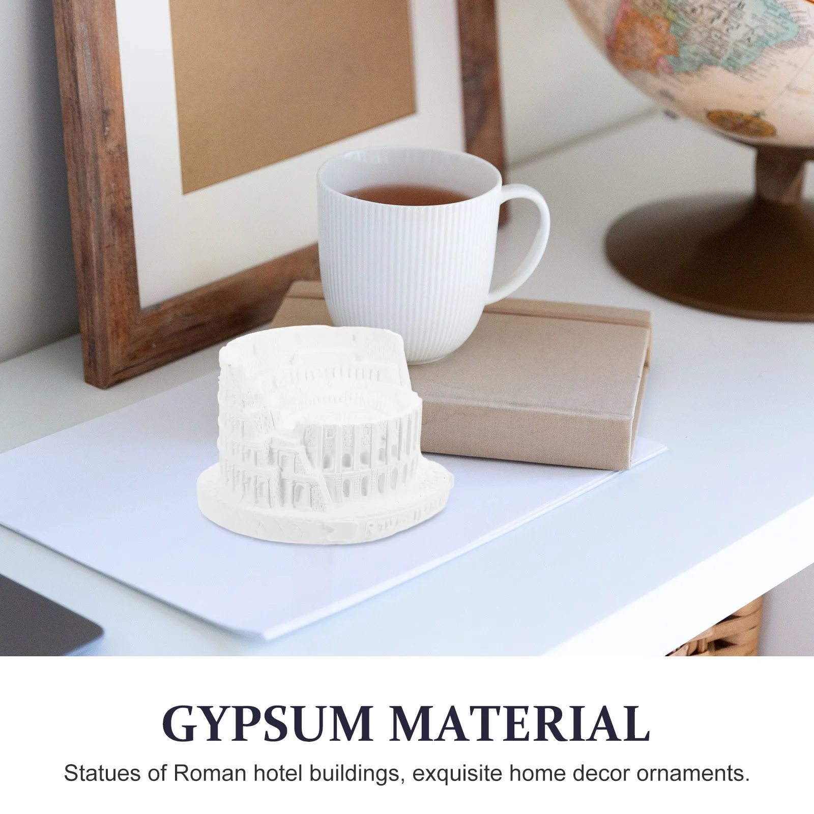 

Plaster Colosseum Roman Architecture Desktop Decor Home Office Table Adornment Ancient Building Craft European Style Ornament