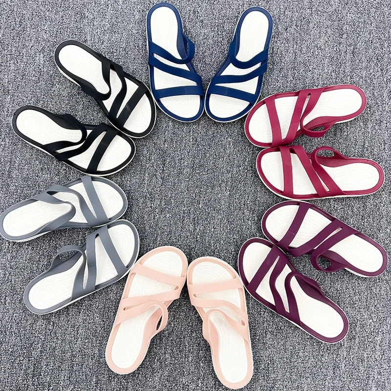 

Summer Light Slippers Women Soft Jelly Sandal Casual Beach Flip Flops Shoes No-slip Flops Mute Home Slides Pink Sandales Plates