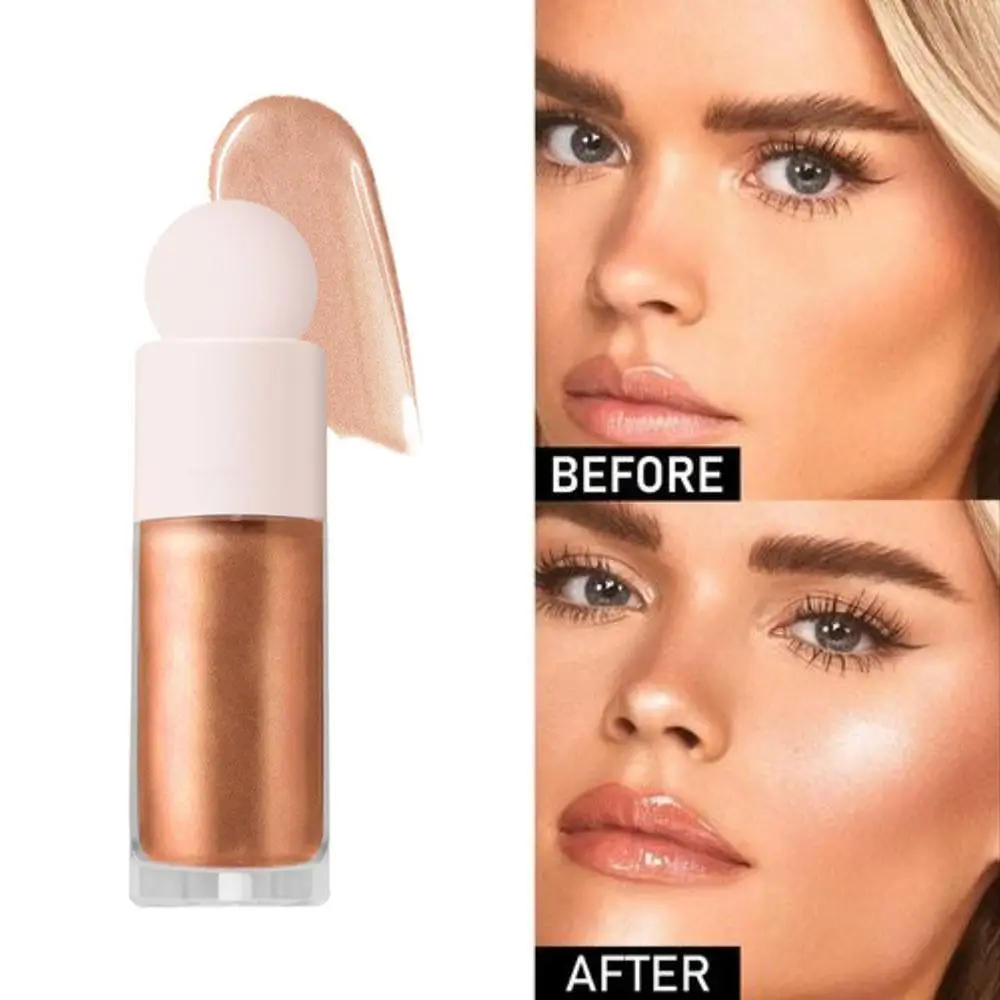 جديد تسليط الضوء على الكنتوري السائل الإنارة اشراق الوجه لامع السائل أحمر الخدود ماكياج المخفي بريق ناعم