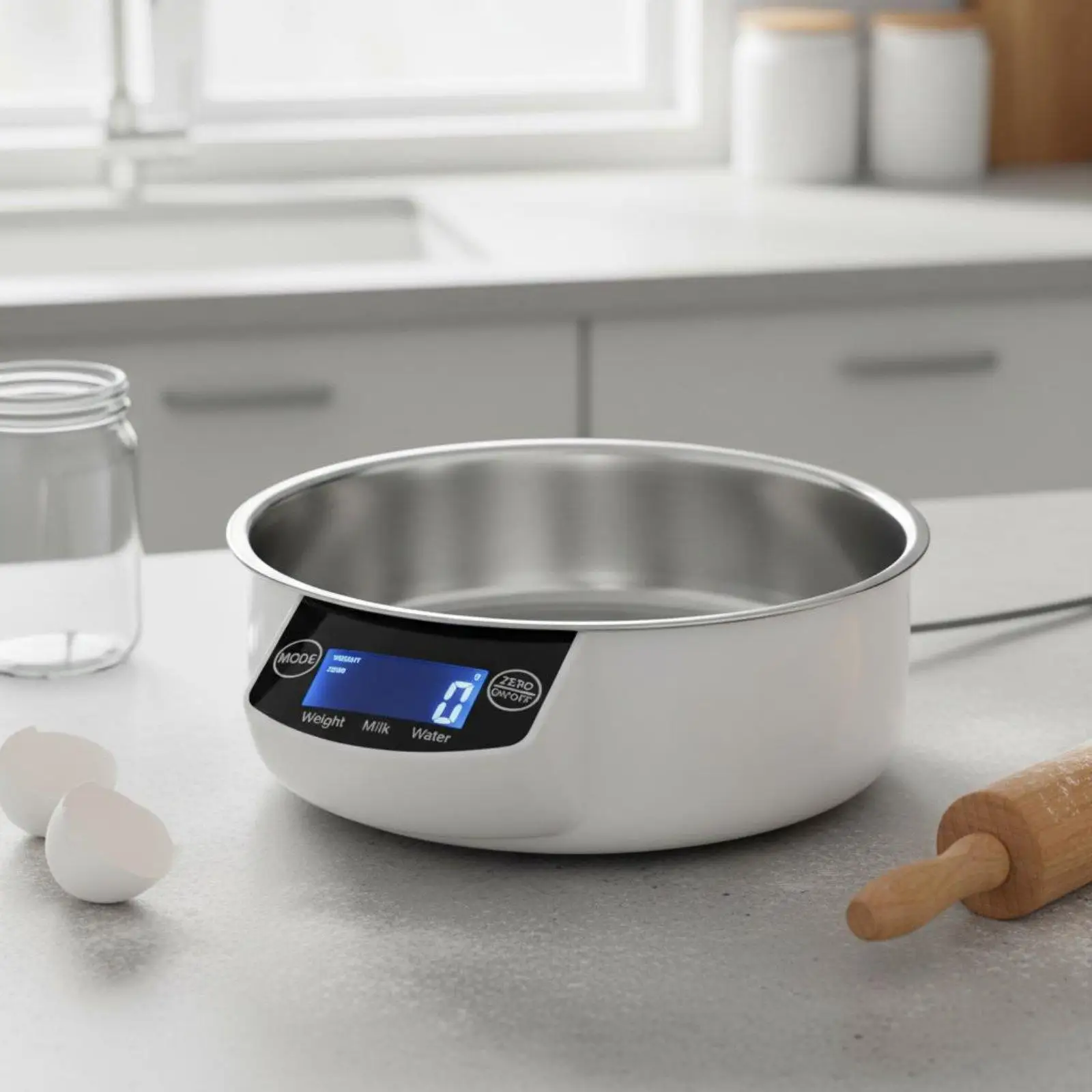 Stainless Steel Bowl Scale Tare Function Kitchenware Auto-Shut down for Cooks