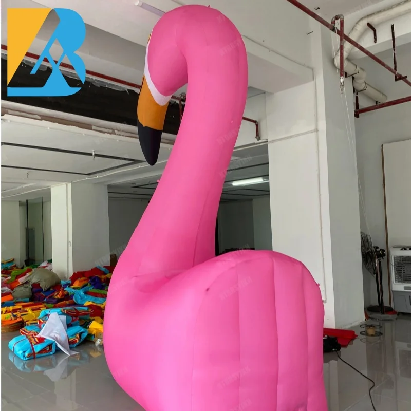 Op Maat Gemaakte Opblazen Dieren Gigantische Opblaasbare Flamingo 'S Voor Flamingo-Themafeestspeelgoed