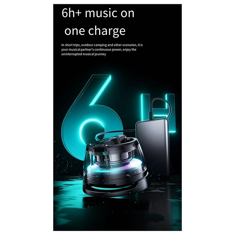 Bracelet Bluetooth Speaker RGB Magnetic Phone Holder Bluetooth Speaker Wireless Mini Speaker RGB Lighting Mini Speaker