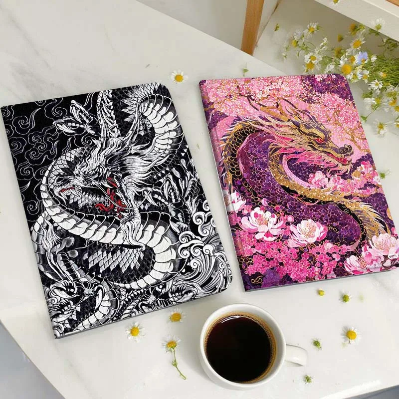 

Chinese Dragon Tattoo Art Tablet Case For Huawei Honor MatePad MediaPad Air 5 6 7 11 V6 V7 V8 V9 X9 X8 T10 T10s C5e T5 Gift