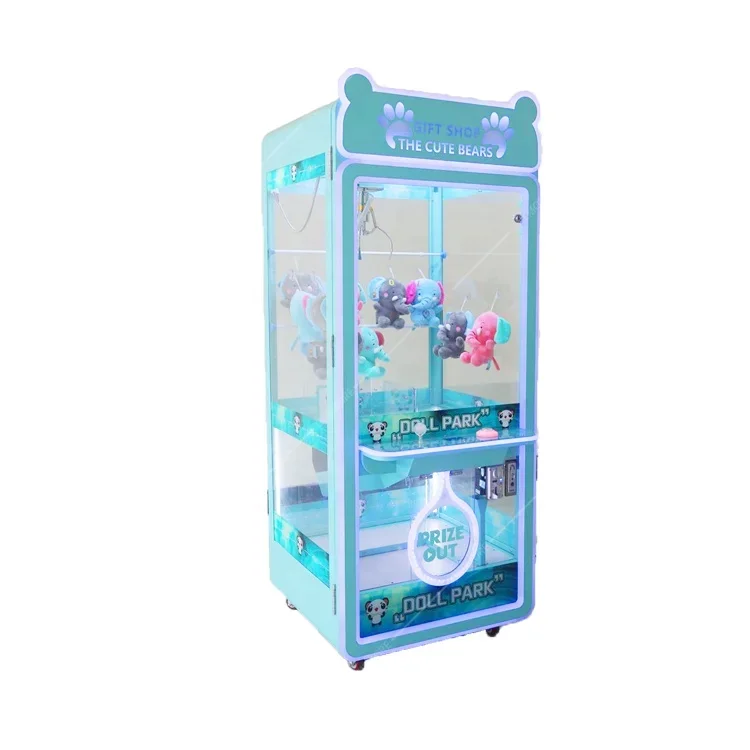 

-Hot Sale Cute Bear Big Claw Grabber Arcade Game Machine For Gift House