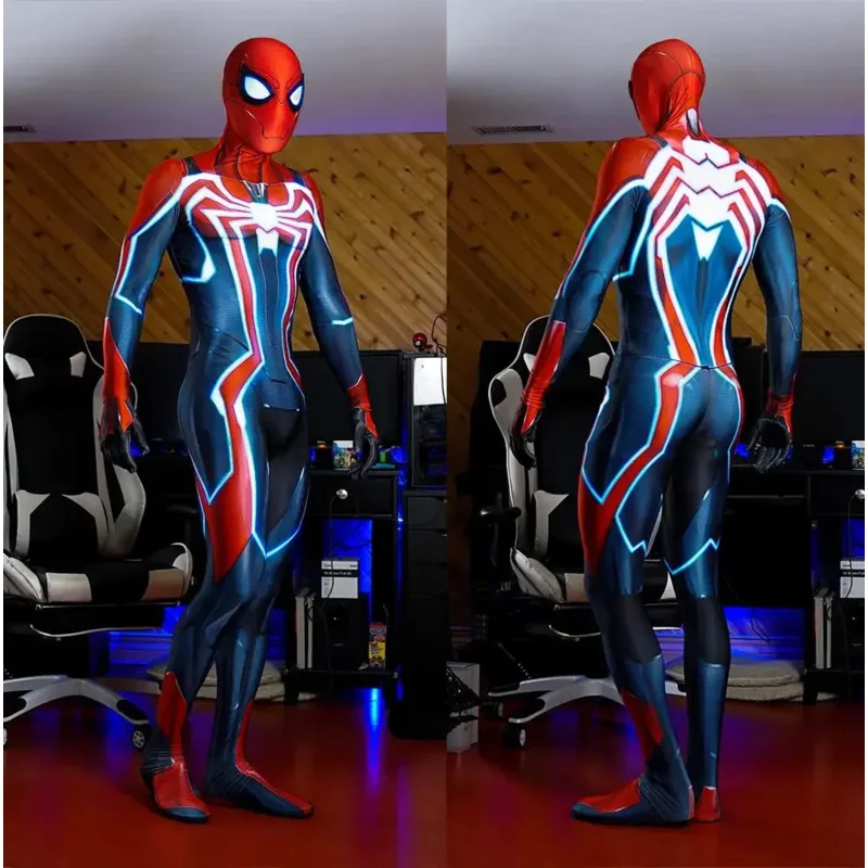 Spidercosplay PS4 لعبة خارقة تأثيري حلي الأولاد الرجال ارتداءها Zentai كامل الجسم البدلة الكبار الاطفال حزب بذلة