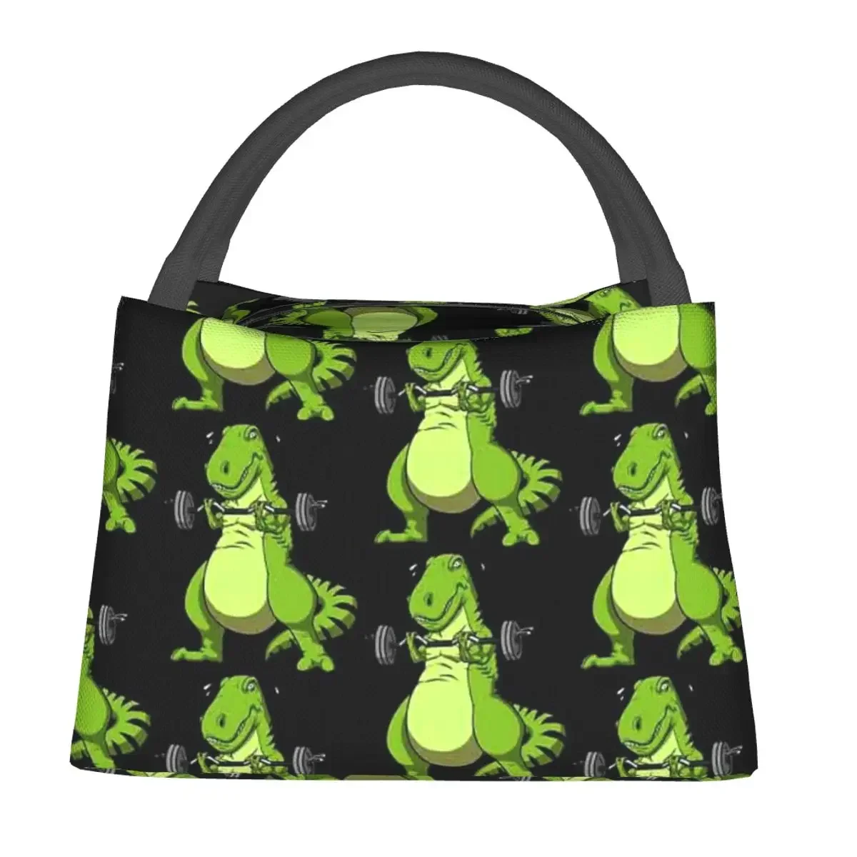 T-Rex Dinosaur Fitness Lunch Bags Insulated Bento Box Resuable Lunch Tote Picnic Bags Cooler Thermal Bag for Woman Girl Work