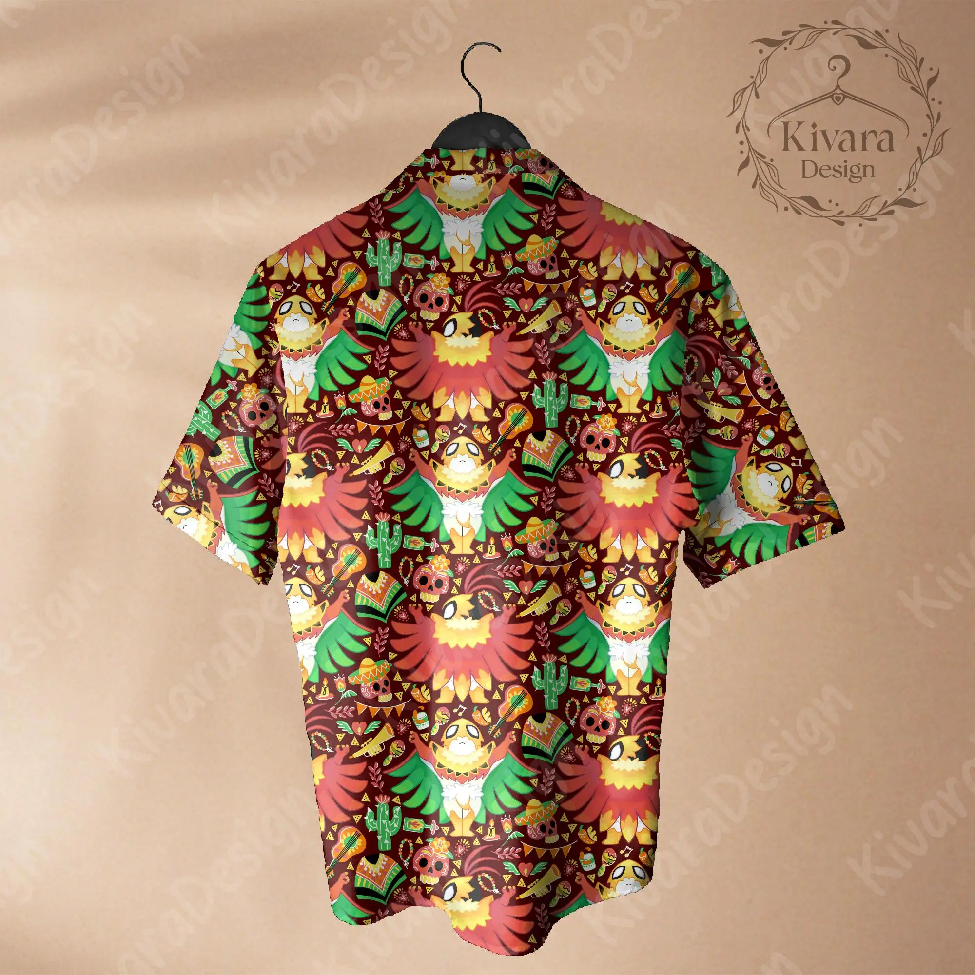 Hawlucha Hawaiian Shirt Pokémon Anime Grafik-T-Shirt Sommer Sport Herren T-Shirt Kinderbekleidung T-Shirt Y2k Frau ﻿ – Detail 4