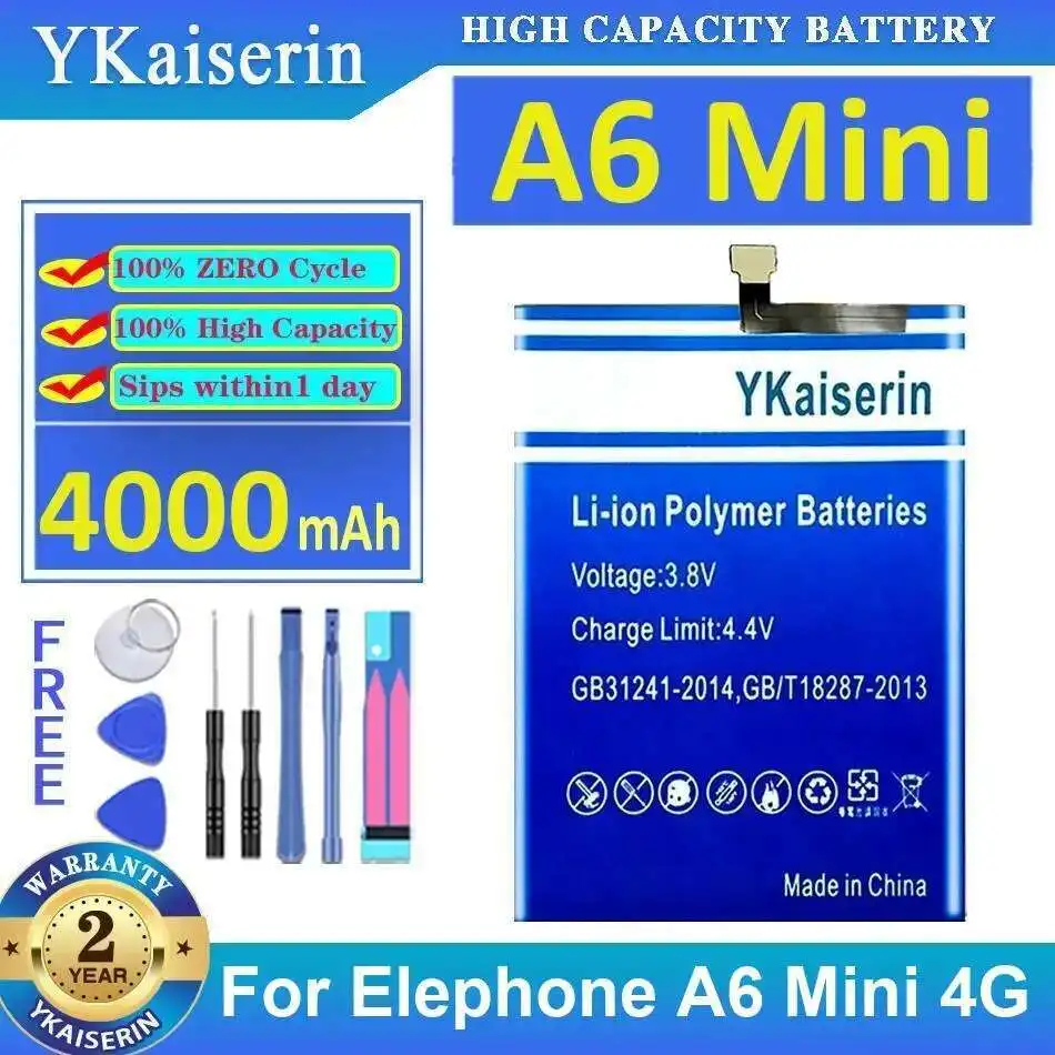 

Для Elephone A6 Mini 4G 4000 мАч аккумулятор мобильного телефона надежное питание