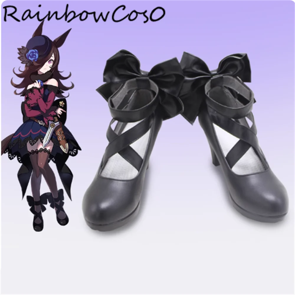 

Рисовый душ Umamusume Pretty Derby Обувь для косплея Сапоги Игра Аниме Вечеринка Хэллоуин РадугаCos0W5427