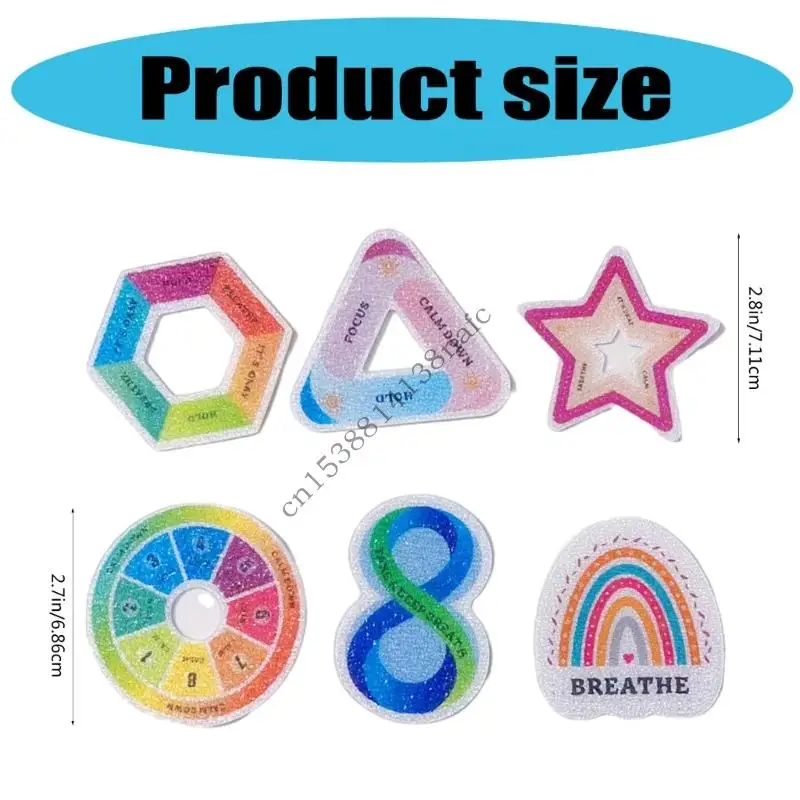 594F Sensory Anxiety Sticker Anxiety Calming Sticker Aesthetic Sticker Soothing Sensory Sticker for Laptop